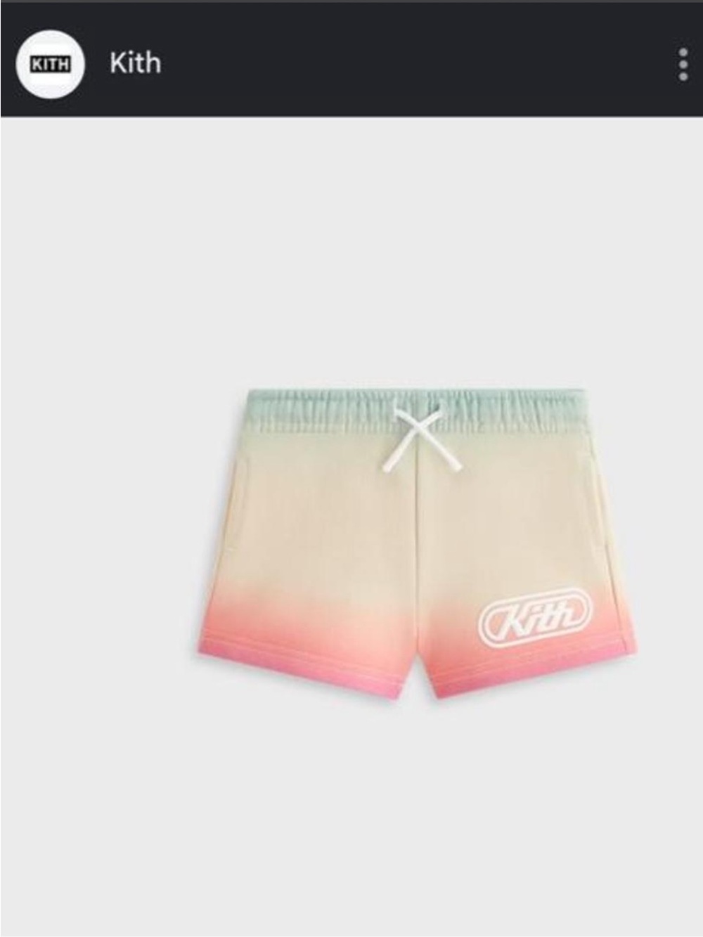 Kith Toddler Ombré Shorts.